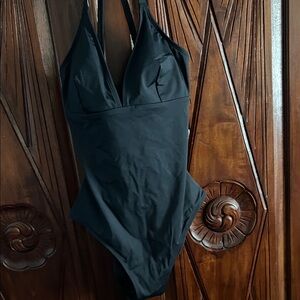 Cupshe Classic Black One-Piece Swimsuit